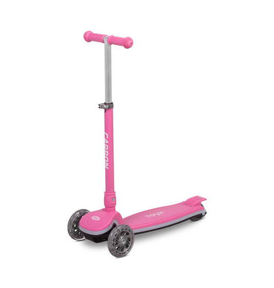 Toyz Carbon driewielstep met LED-wielen en lichtbalk, 3+ jaar