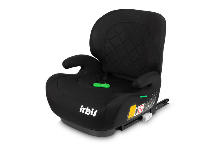 Caretero Irbis i-Size zitverhoger met verstelbare rugleuning 125-150 cm, ISOFIX Zwart