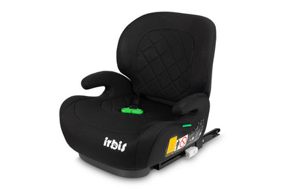Caretero Irbis i-Size zitverhoger met verstelbare rugleuning 125-150 cm, ISOFIX Zwart