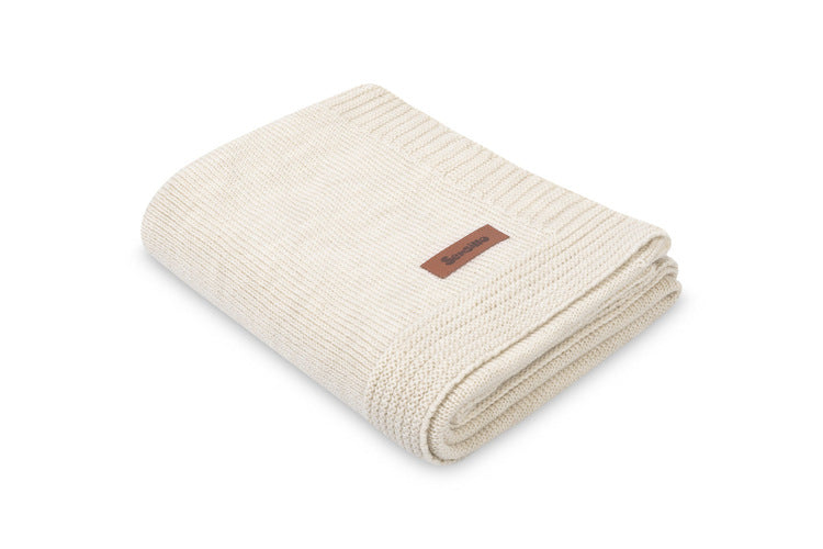 Sensillo babydeken 100% merinowol 90 x 75 cm, melange Lichtbeige