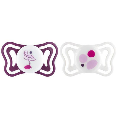 Chicco PhysioForma Light fopspeen silicone 16-36 maanden, 2 stuks, roze