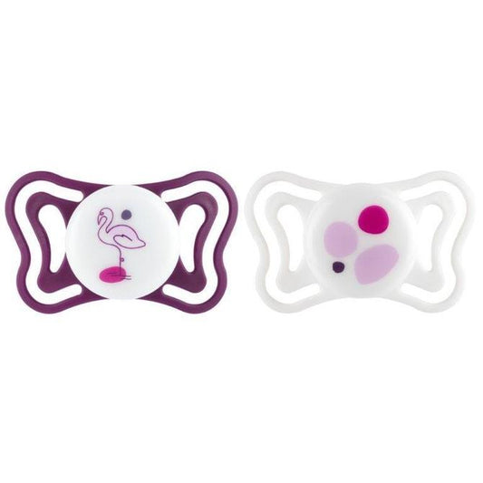 Chicco PhysioForma Light fopspeen silicone 16-36 maanden, 2 stuks, roze