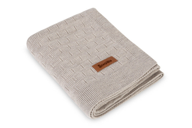 Sensillo babydeken 100% merinowol 90 x 75 cm, Duna reliëf Lichtbeige