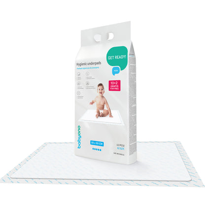Underpads 60x90cm 10 pcs + 2 free
