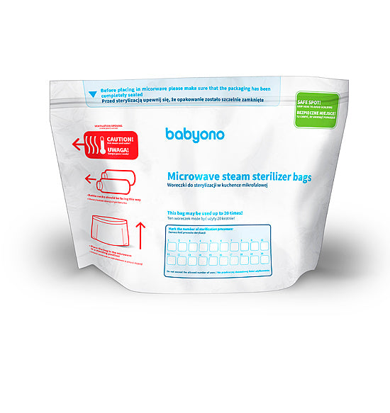 Microwave steam sterilizer bags