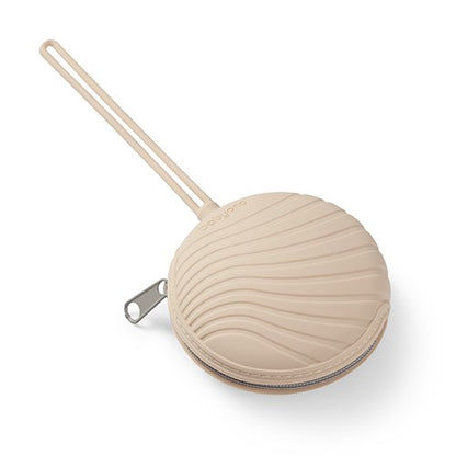 Siliconen speendoosje met rits, Beige