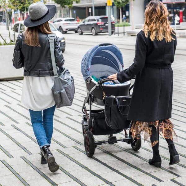 Baby Ono Coco Luiertas – Zwart – Inclusief Verschoonmatje – 12 Vakken – Thermovakken – Kinderwagentas - Afbeelding 11
