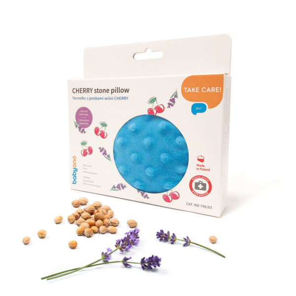 Baby Ono Cherry Pittenzak met Lavendel – Warm en Koud Gebruik – Blauw - Afbeelding 2